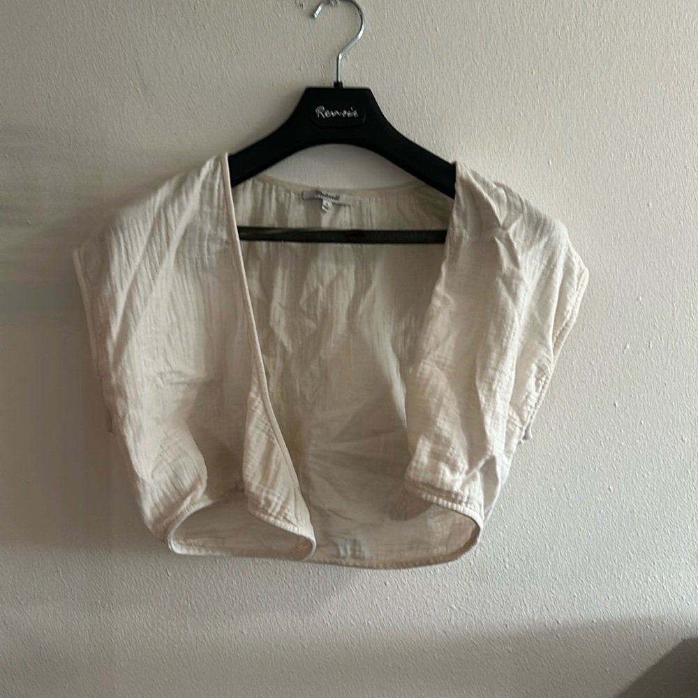 Madewell tie front shirt - Picture 1 of 6